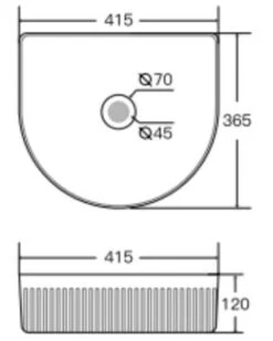 CYRUS Above Counter Basin -HERA BATHWARE cyrus above counter basinmatte whitebasinaulic 628223