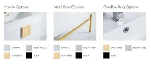 Dark Grey Marquina Bathroom Vanity With Unique Square Handle 11 Dark Grey Marquina Bathroom Vanity With Unique Square Handle - Image 11