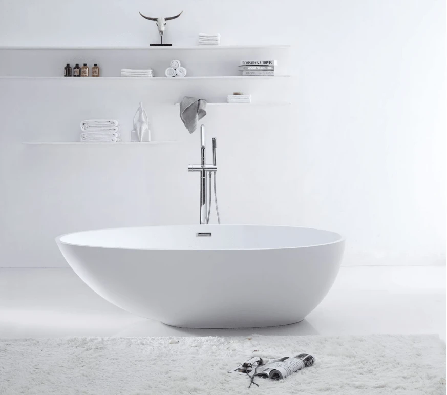 Delight Soild Surface Bathtub 1500/1780mm 1 Delight Soild Surface Bathtub 1500/1780mm
