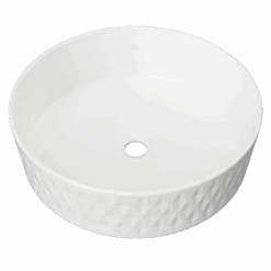 Diamond Basin 360mm -HERA BATHWARE diamond basin 360mmgloss whitetimberline 756020