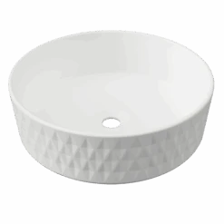 Diamond Basin 360mm -HERA BATHWARE diamond basin 360mmgloss whitetimberline 990632