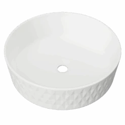 Diamond Basin 360mm -HERA BATHWARE diamond basin 360mmmatte whitetimberline 126129