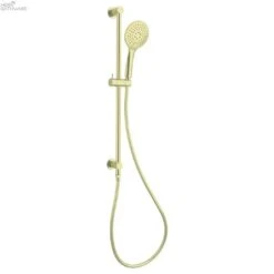 Shower Rail 3 Function | Nero -HERA BATHWARE dolce 3 function rail showerbrushed goldshower railsnero tapware 751071
