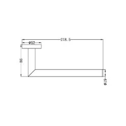 DOLCE Hand Towel Rail -HERA BATHWARE dolce hand towel railbrushed nickelhand towel railnero tapware 215638