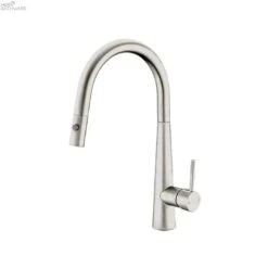 DOLCE Pull-Out Sink Mixer With Vegie Spray Function -HERA BATHWARE dolce pull out sink mixer with vegie spray functionbrushed nickelkitchen mixernero tapware 589679