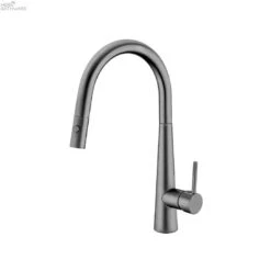 DOLCE Pull-Out Sink Mixer With Vegie Spray Function -HERA BATHWARE dolce pull out sink mixer with vegie spray functiongun metalkitchen mixernero tapware 687690