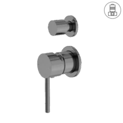 DOLCE Shower Mixer With Diverter Separate 21 DOLCE Shower Mixer With Diverter Separate -HERA BATHWARE dolce shower mixer with diverter separategun metalshower mixernero tapware 415525