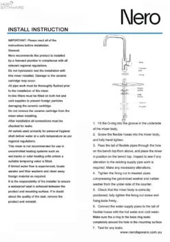 DOLCE Square Shape Kitchen Mixer 11 DOLCE Square Shape Kitchen Mixer -HERA BATHWARE dolce square shape kitchen mixerbrushed nickelkitchen mixernero tapware 179011