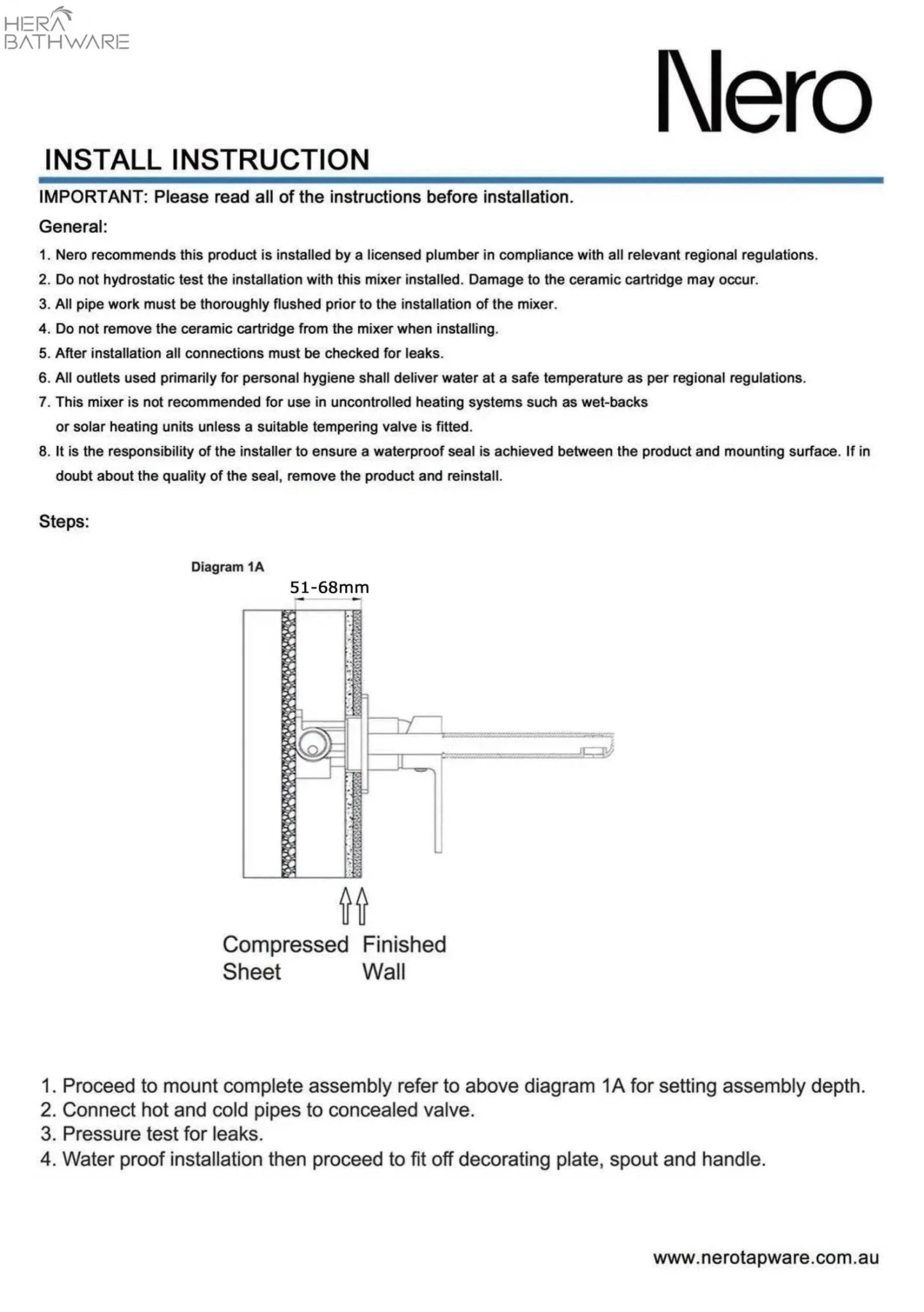 DOLCE Wall Basin Mixer Stylish Spout 5 DOLCE Wall Basin Mixer Stylish Spout - Image 5