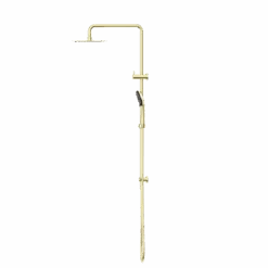 Dolce/ROUND Project Twin Shower 4 Star Rating | Nero -HERA BATHWARE dolceround project twin shower 4 star rating nerobrushed nickelshower setnero tapware 119549