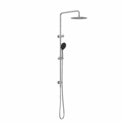 Dolce/ROUND Project Twin Shower 4 Star Rating | Nero -HERA BATHWARE dolceround project twin shower 4 star rating nerochromeshower setnero tapware 235302