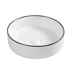 Dove - Above Counter Basin 23 Dove - Above Counter Basin -HERA BATHWARE dove above counter basinwhite with black rimbasinaulic 346164