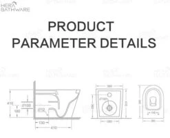 Duffy Gloss White Rimless Pan Only 13 Duffy Gloss White Rimless Pan Only -HERA BATHWARE duffy gloss white rimless pan onlytoiletlouis marco 113452