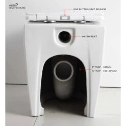 Duffy Gloss White Rimless R&T In Wall Cistern Set -HERA BATHWARE duffy gloss white rimless rt in wall cistern settoiletlouis marco 685929