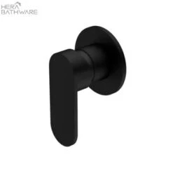 ECCO Shower Mixer 15 ECCO Shower Mixer -HERA BATHWARE ecco shower mixer 80mm round platematte blacknero tapware 187359