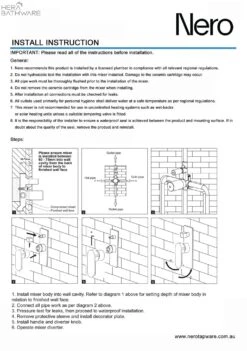 ECCO Shower Mixer With Diverter -HERA BATHWARE ecco shower mixer with diverterbrushed nickelshower mixernero tapware 969911
