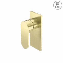 ECCO Shower Mixer 21 ECCO Shower Mixer -HERA BATHWARE ecco shower mixersquare platebrushed goldnero tapware 572906