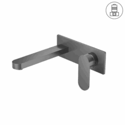 ECCO Wall Basin Mixer -HERA BATHWARE ecco wall basin mixergun metalwall basin mixernero tapware 680099