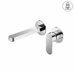 ECCO Wall Basin/Bath Mixer Seperate Back Plate