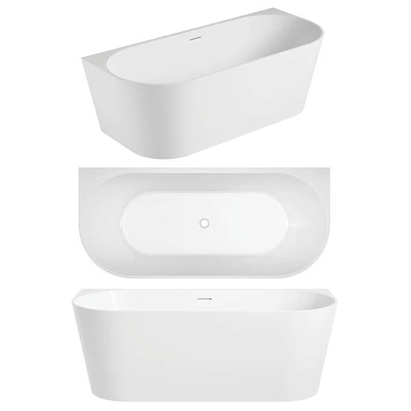 Eco Bath Tub Back To Wall & Corner Bath | Oceano 12 Eco Bath Tub Back To Wall & Corner Bath | Oceano - Image 12