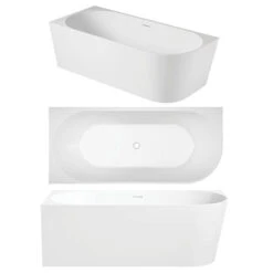 Eco Bath Tub Back To Wall & Corner Bath | Oceano 35 Eco Bath Tub Back To Wall & Corner Bath | Oceano -HERA BATHWARE eco bath tub back to wall corner bath oceanoleft hand option1400mmbathtuboceano 968807