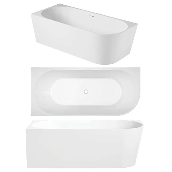 Eco Bath Tub Back To Wall & Corner Bath | Oceano 16 Eco Bath Tub Back To Wall & Corner Bath | Oceano - Image 16