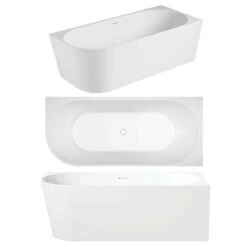 Eco Bath Tub Back To Wall & Corner Bath | Oceano 36 Eco Bath Tub Back To Wall & Corner Bath | Oceano -HERA BATHWARE eco bath tub back to wall corner bath oceanoright hand option1400mmbathtuboceano 864206