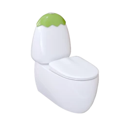 Egg Junior II Back To Wall Toilet Suite For Children With White Cistern Lid -HERA BATHWARE egg junior ii back to wall toilet suite for children with white cistern lidgreentoiletjohnson suisse 918169