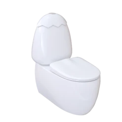 Egg Junior II Back To Wall Toilet Suite For Children With White Cistern Lid