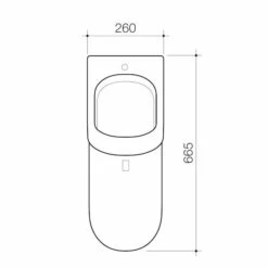 Electronic Urinal Series II Rough In Kit - Cube & Leda | Caroma -HERA BATHWARE electronic urinal series ii rough in kit cube leda caromaflush buttoncaroma 202968