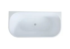 Elivia Back To Wall Bathtub - Matte Black | Ceto -HERA BATHWARE elivia back to wall bathtub matte black ceto1500mmmatte blackbathtubkdk bathware 398879