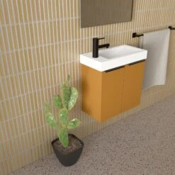 Emerald Compact Wall Hung Vanity -HERA BATHWARE emerald compact wall hung vanitywall hungcompact vanitymarquis 107943