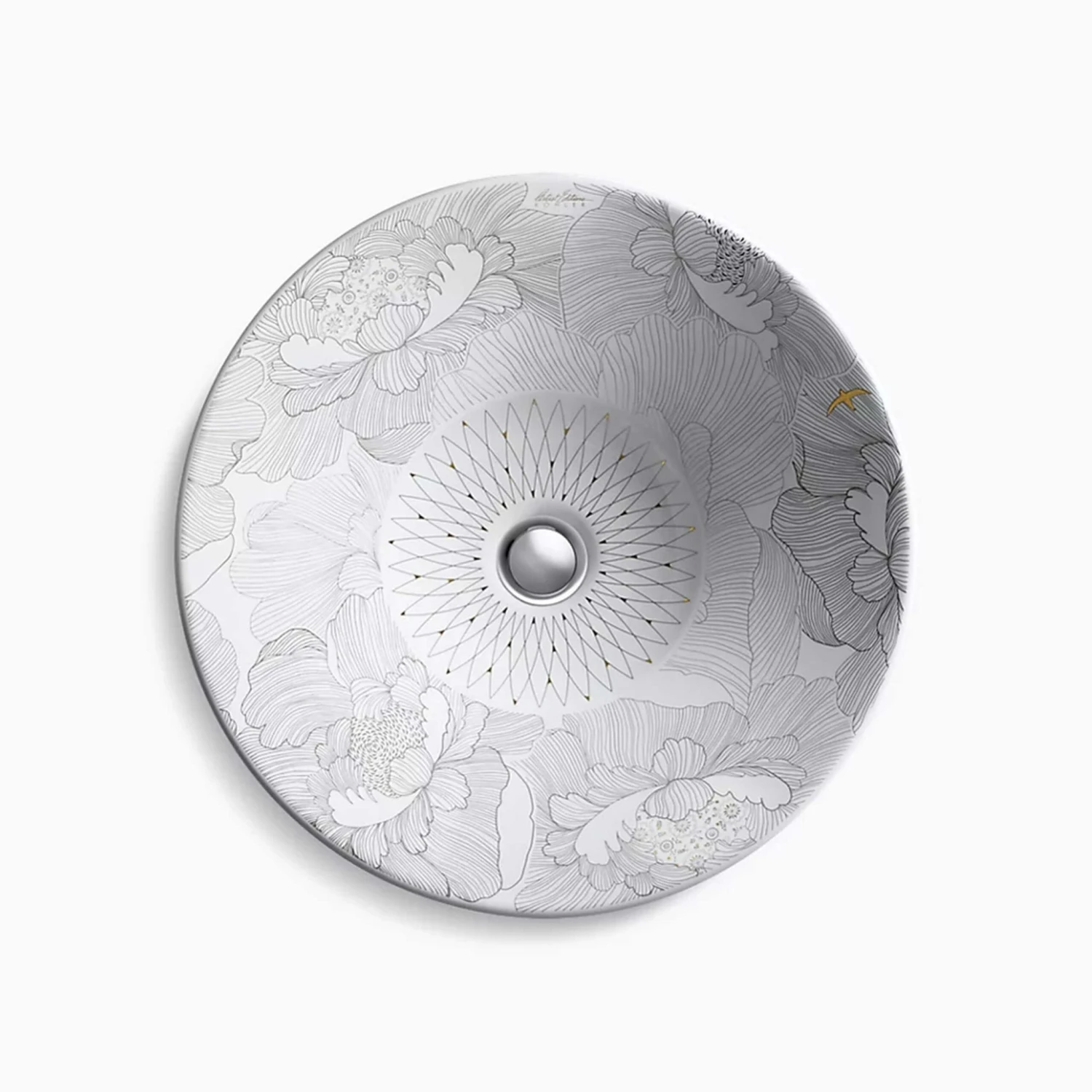 Empress Bouquet Round AboveCounter Basin 2 Empress Bouquet Round AboveCounter Basin - Image 2