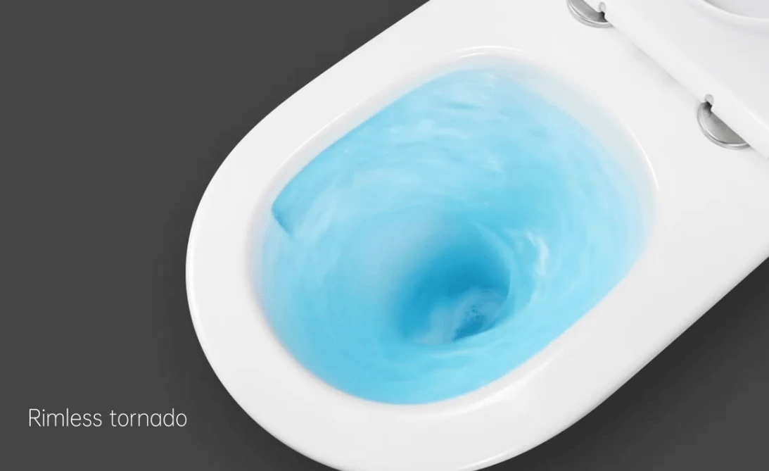 Esson Tornado Rimless Wall Faced Gloss White Toilet Suite 8 Esson Tornado Rimless Wall Faced Gloss White Toilet Suite - Image 8