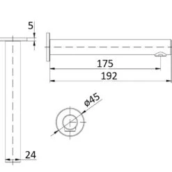 EURO Bath Spout 9 EURO Bath Spout -HERA BATHWARE euro bath spoutbrushed goldbath spoutbella vista 770930