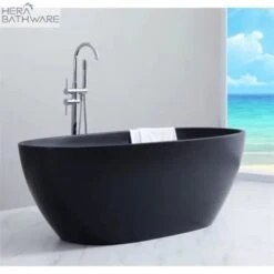 Stella Free Standing Bathtub - Matte Black