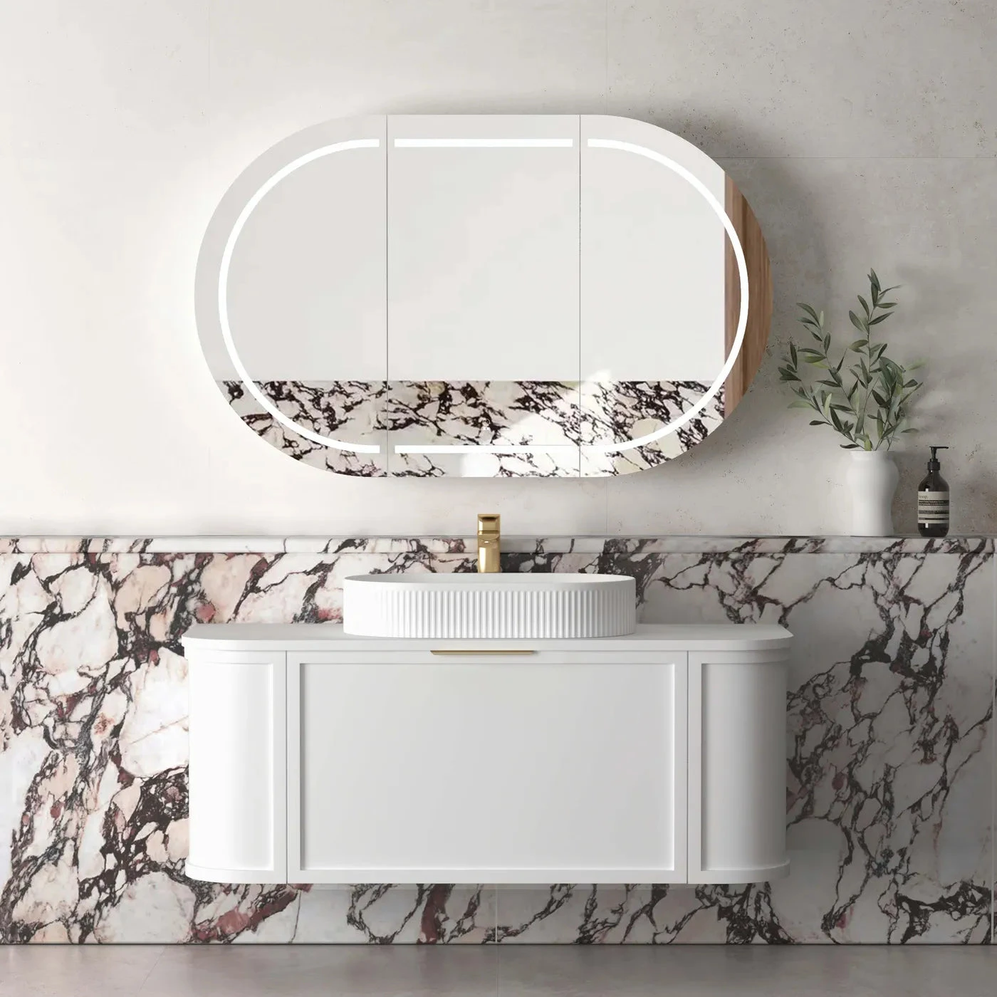 Hampshire 600-1800mm Satin White Wall Hung Vanity 1 Hampshire 600-1800mm Satin White Wall Hung Vanity