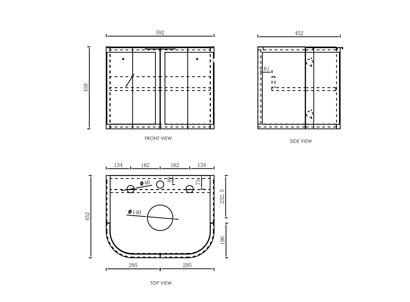 Hampshire 600-1800mm Satin White Wall Hung Vanity 20 Hampshire 600-1800mm Satin White Wall Hung Vanity - Image 20
