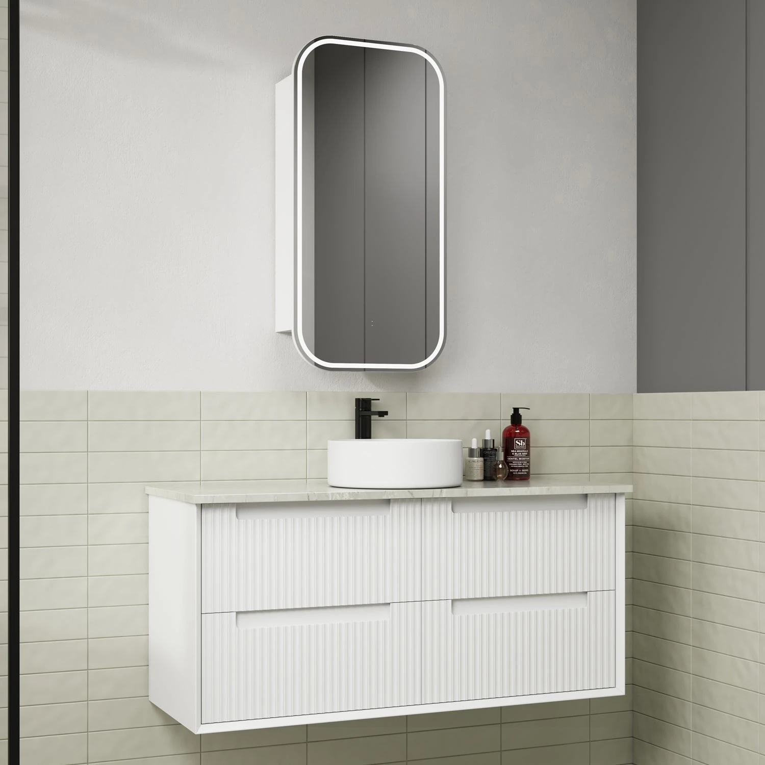 Flauto Wall Hung Vanity 600-1800mm 4 Flauto Wall Hung Vanity 600-1800mm - Image 4