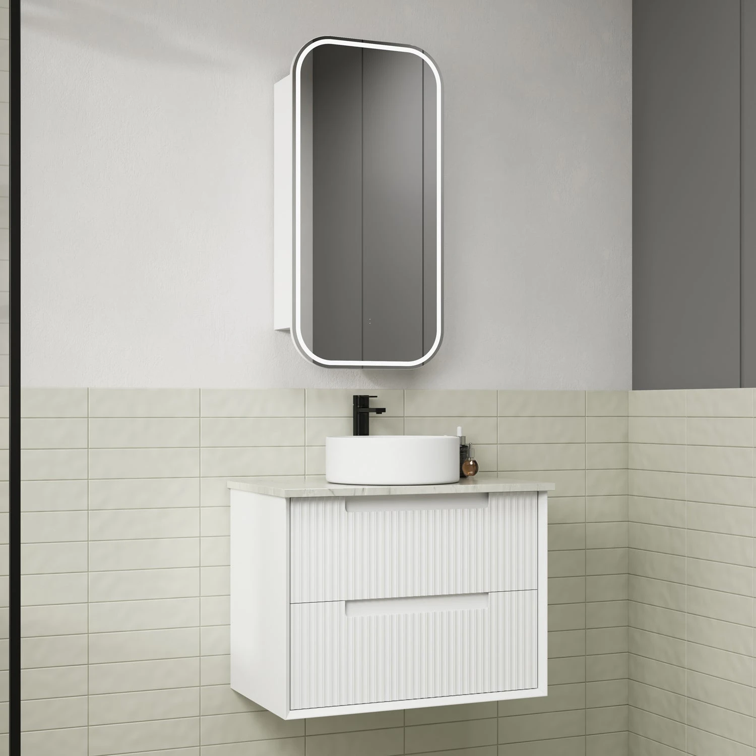 Flauto Wall Hung Vanity 600-1800mm 2 Flauto Wall Hung Vanity 600-1800mm - Image 2