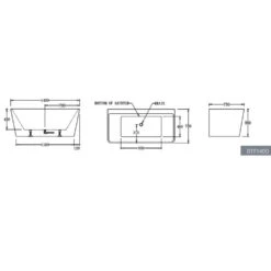 Florence Back To Wall Bath -HERA BATHWARE florence back to wall bathgloss white1400mmbathtubbest bm 760512