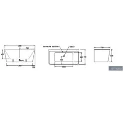 Florence Back To Wall Bath -HERA BATHWARE florence back to wall bathgloss white1500mmbathtubbest bm 358299