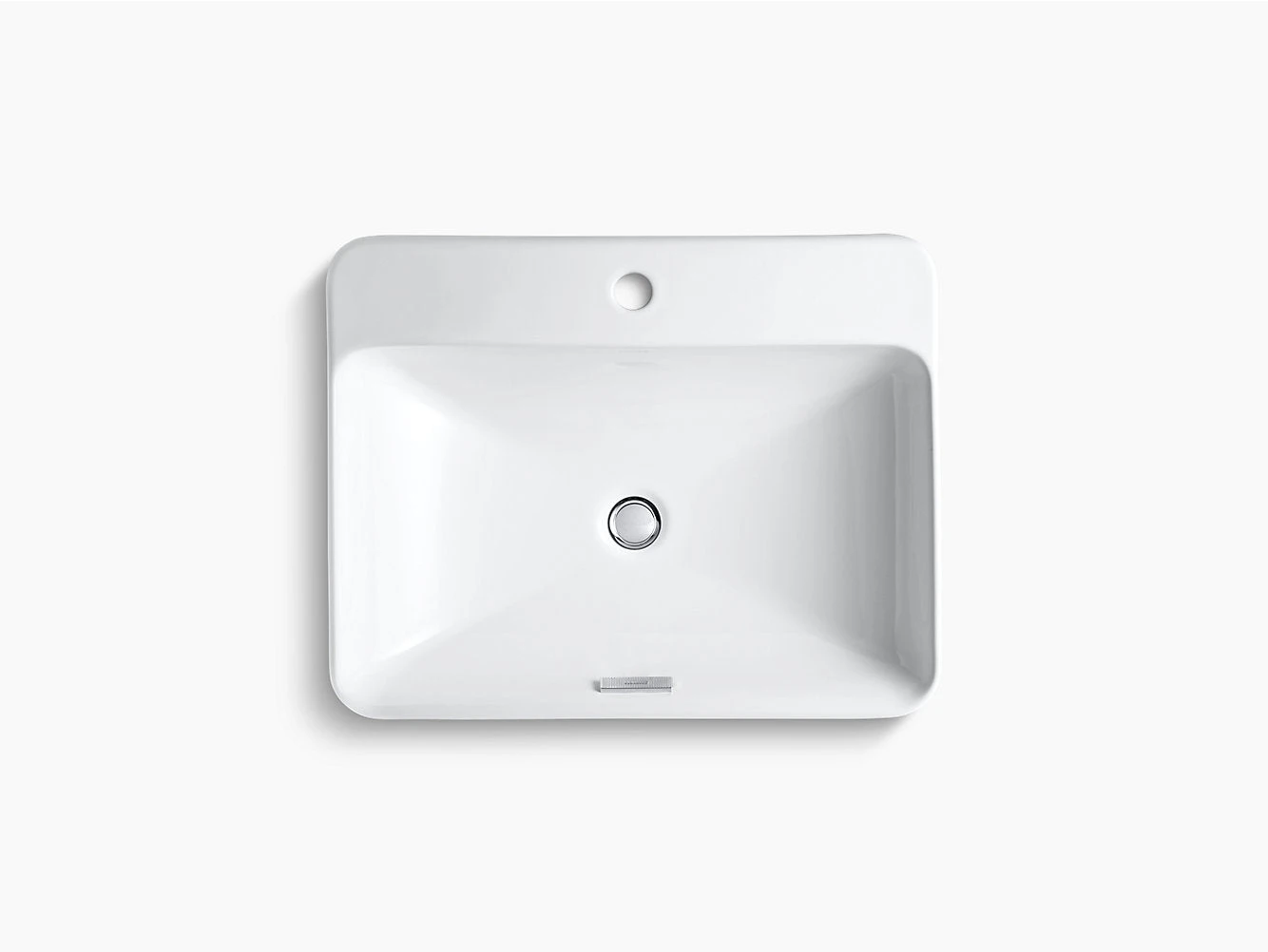 Forefront™ Rectangular Vessel Lavatory W/Faucet Deck With Single Faucet Hole 2 Forefront™ Rectangular Vessel Lavatory W/Faucet Deck With Single Faucet Hole - Image 2
