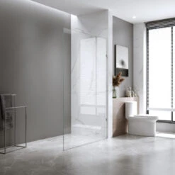 Walk In Shower Screen 2100mm High | Fully-Frameless Fixed Panels – Stella