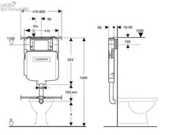 HERA BATHWARE -HERA BATHWARE geberit sigma 8 concealed cistern for floor pantoiletbest bm 379442