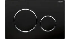 Geberit Sigma8 Dual-flush Selection -HERA BATHWARE geberit sigma8 dual flush selectionround sigma20 black with chrome triminspire bathware 573071