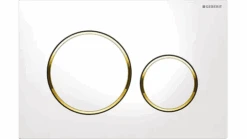 Geberit Sigma8 Dual-flush Selection -HERA BATHWARE geberit sigma8 dual flush selectionround sigma20 white with gold triminspire bathware 204719