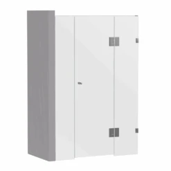 Gem Series (B) Fully Frameless Shower Screen (Door In Middle) Front Glass -HERA BATHWARE gem series b fully frameless shower screen door in middle front glasschrome915 1200mmshower screenconvex 884164