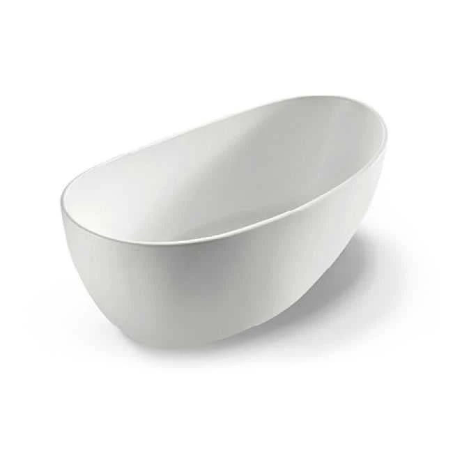 Gubbio Free Standing Bathtub - Matte White 1 Gubbio Free Standing Bathtub - Matte White