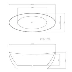 Gubbio Free Standing Bathtub - Matte White 9 Gubbio Free Standing Bathtub - Matte White -HERA BATHWARE gubbio free standing bathtub matte whitematte white1500mmbathtubbnk 721755